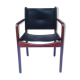 Fauteuil bois et cuir