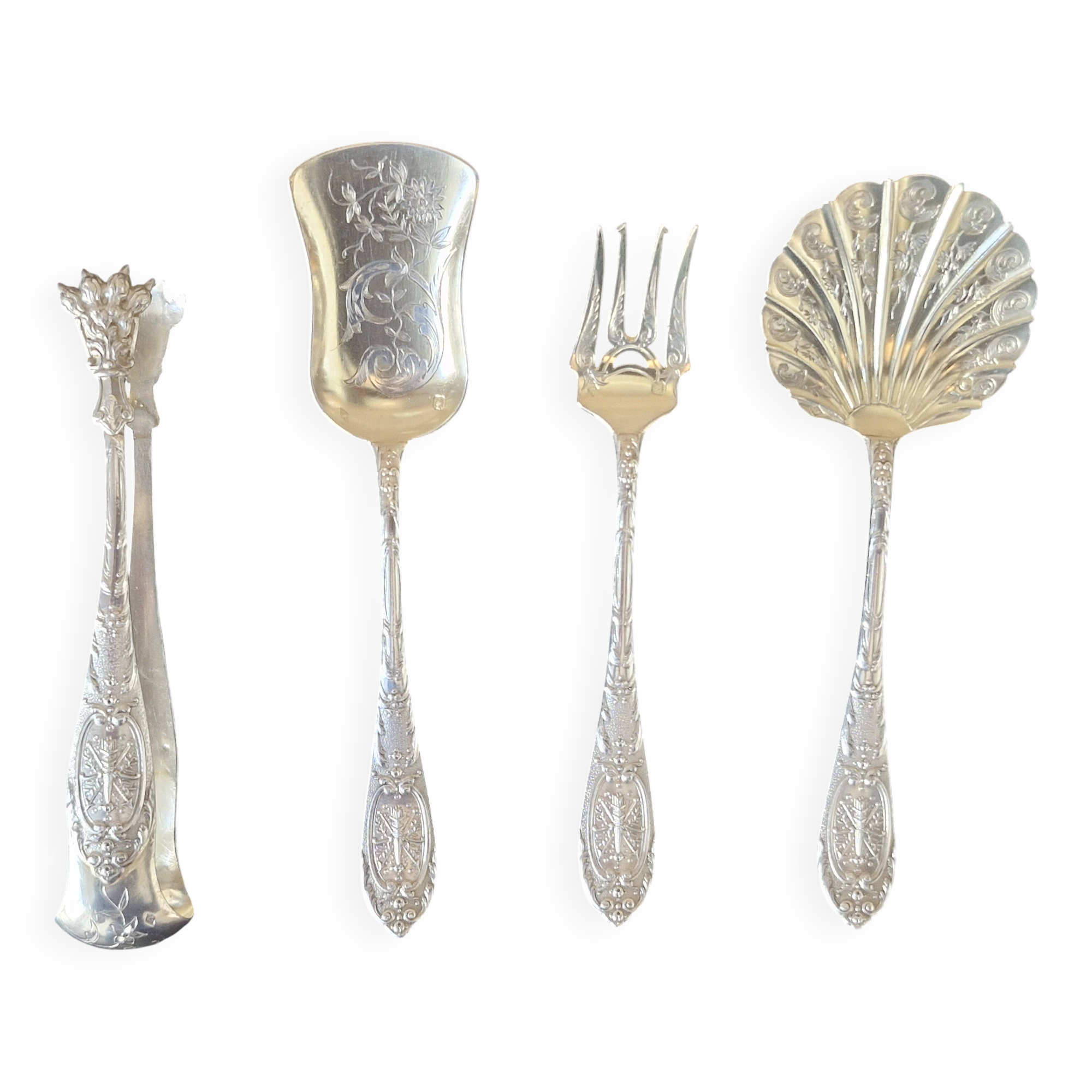 Silver mignardise service
