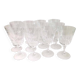 Set de 12 verres à vin cristal taillé
