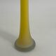 Vintage vase in yellow glass paste