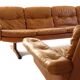 Set of Leather Sofa & 3 Armchairs by Sven Ivar Dysthe, Norway 1960's
