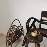 Tabouret de ferme ancien tripode
