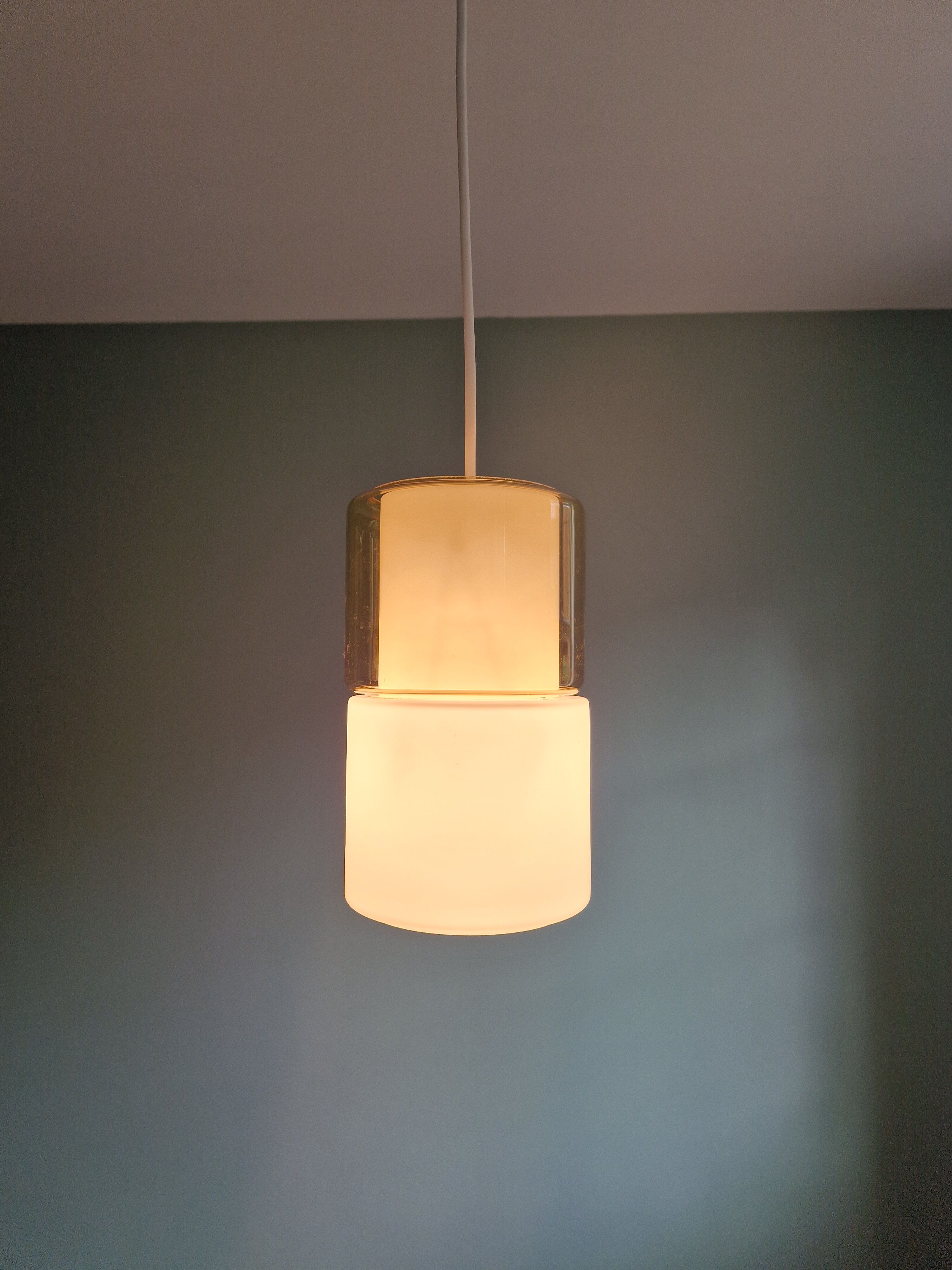 Suspension in opaline and colored glass, Peill & Putzler, 60s