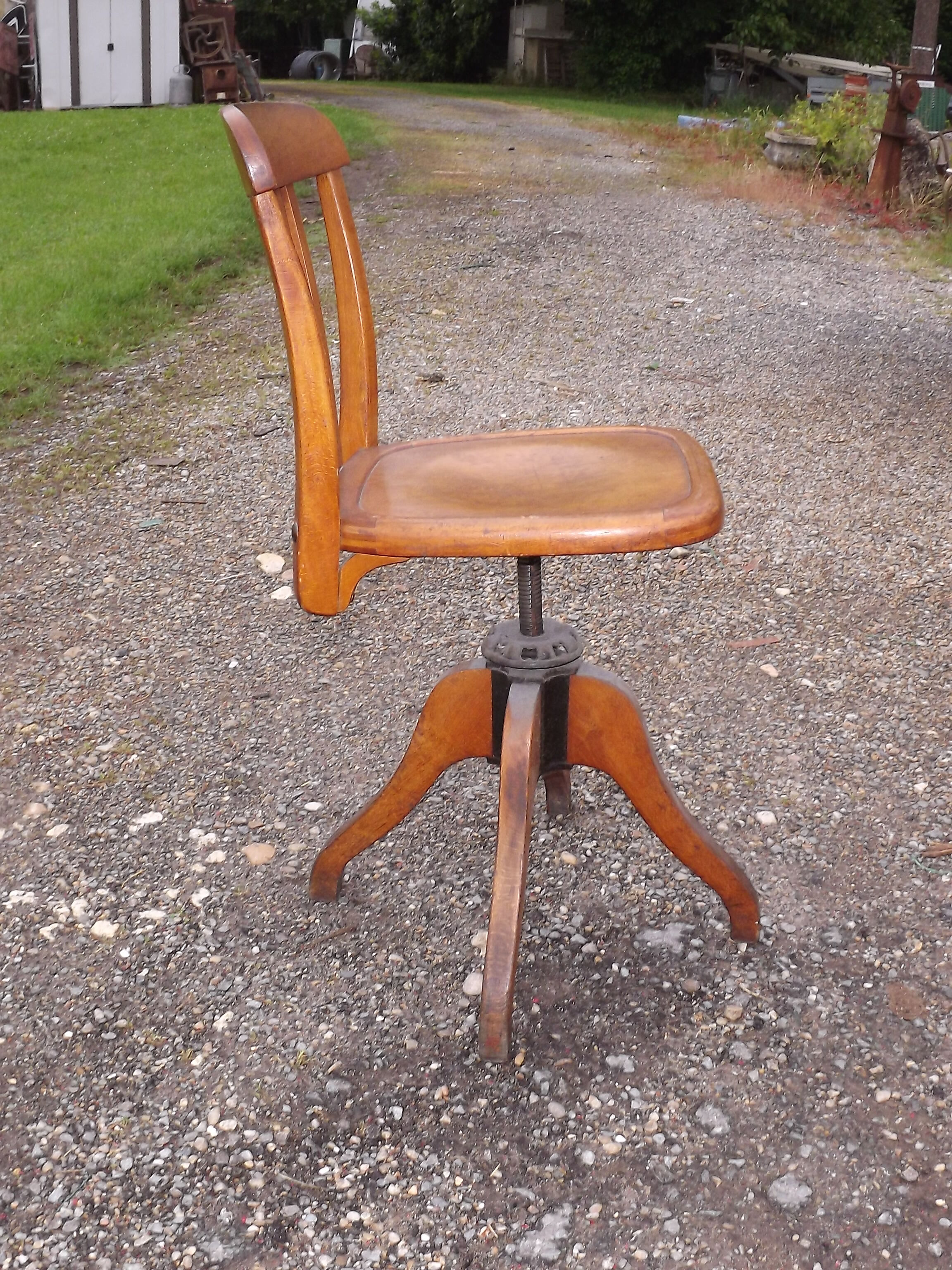 Office chair american 30s oak