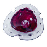 Organic glass ashtray, Murano, Italy, 1970s