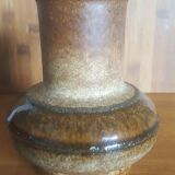 Vintage Strehla Germany Vase Brown