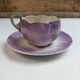 Tasse et soucoupe fleur KG Lunéville