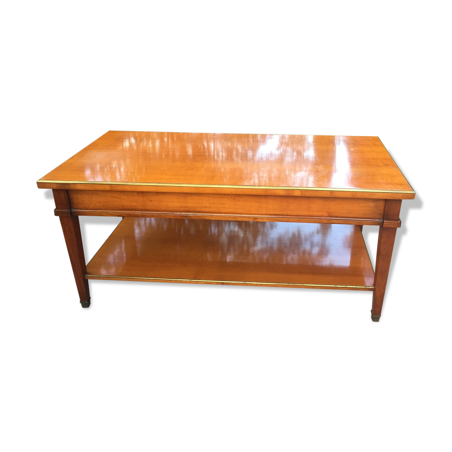 Table basse en merisier