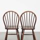 Set of 6 Vintage Wooden Windsor Spindle Chairs