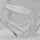 Multi-faceted glass vase