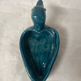 Empty duck blue ceramic pocket