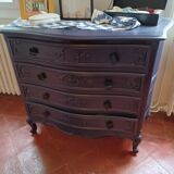 Louis XV style chest of drawers, restyled