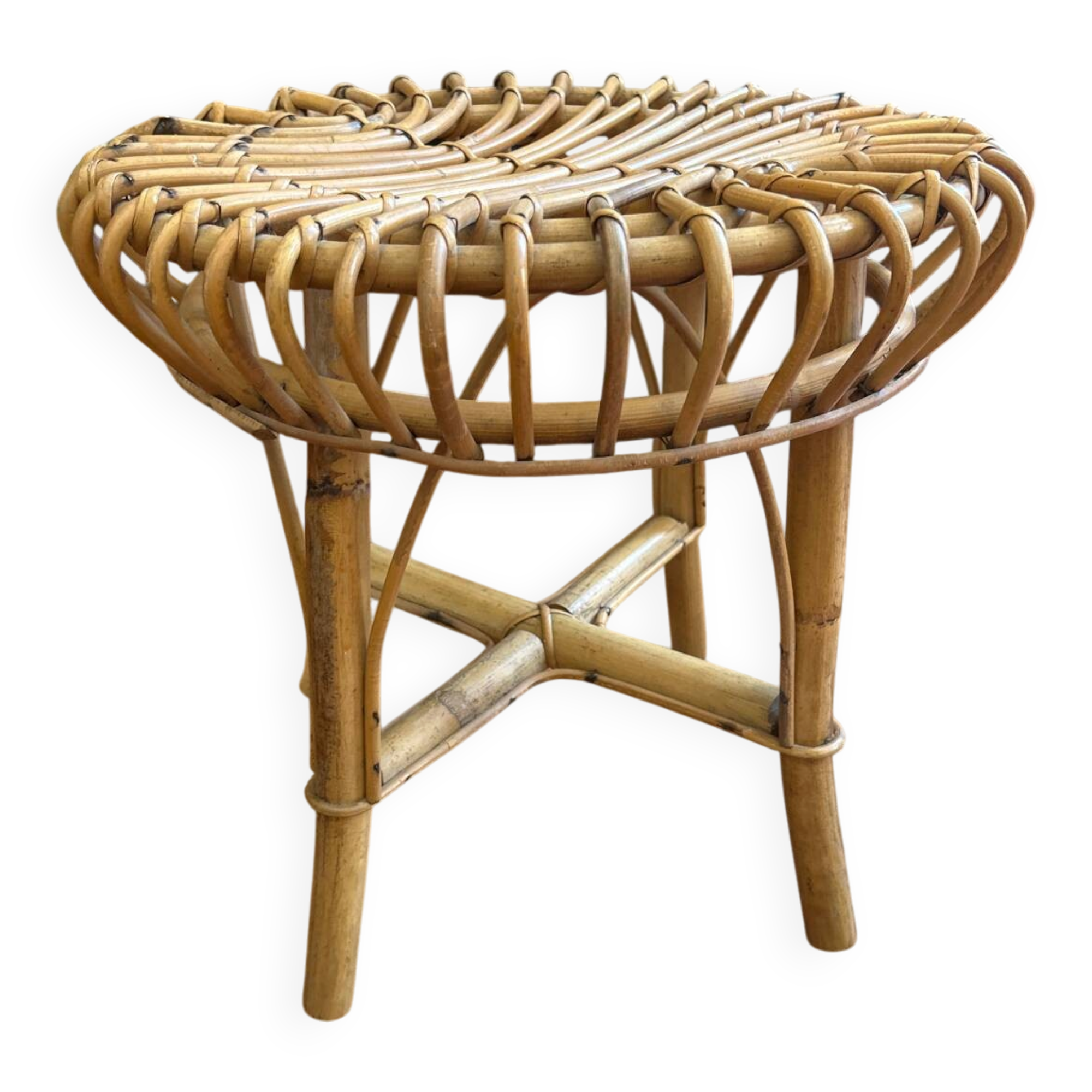 Rattan stool