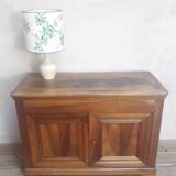 Low buffet in late 19th century walnut 3 doors including 1 side