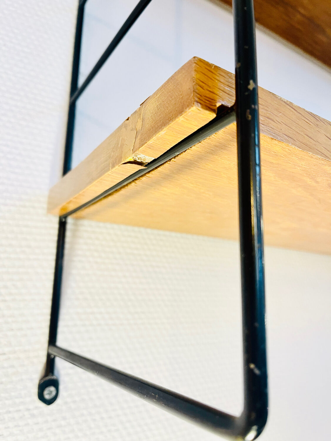 Modular Scandinavian wall shelf, circa 1960