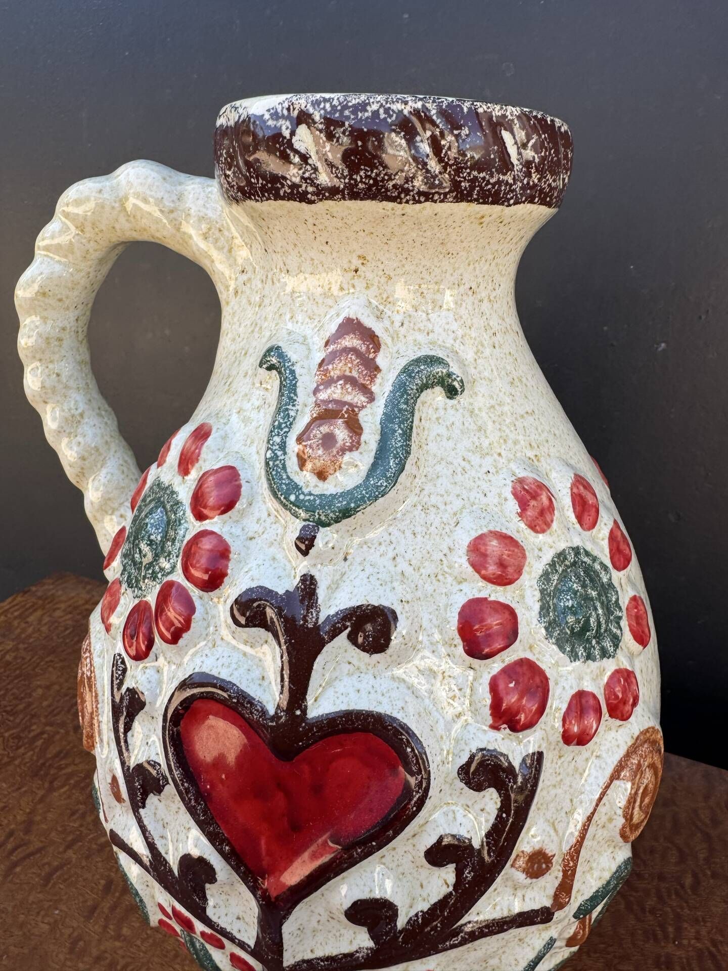 Ceramic jug vase West Germany 1960s