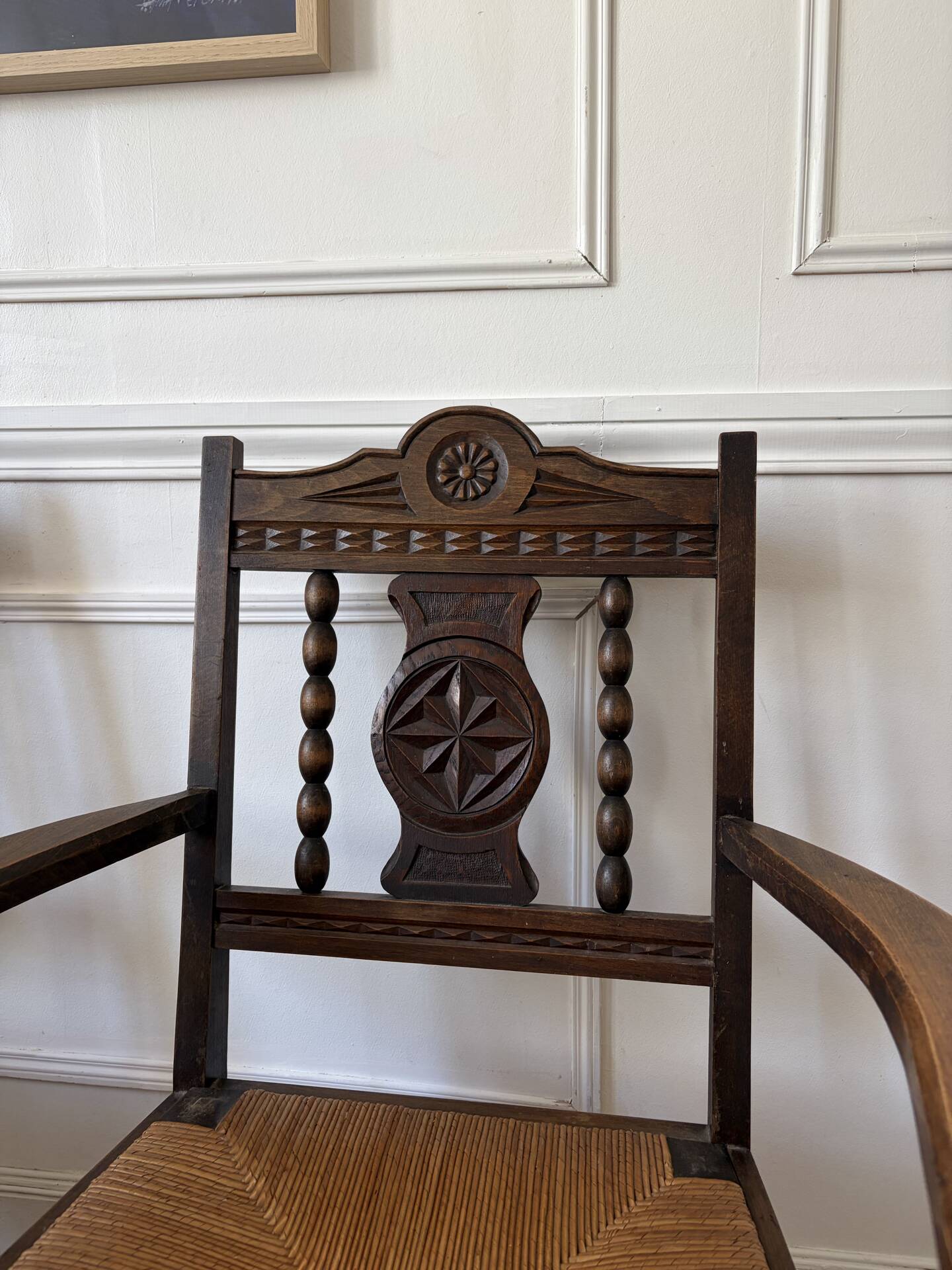 Paire de fauteuils rustiques esprit Charles Dudouyt
