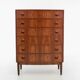 Scandinavian rosewood semainier from Rio