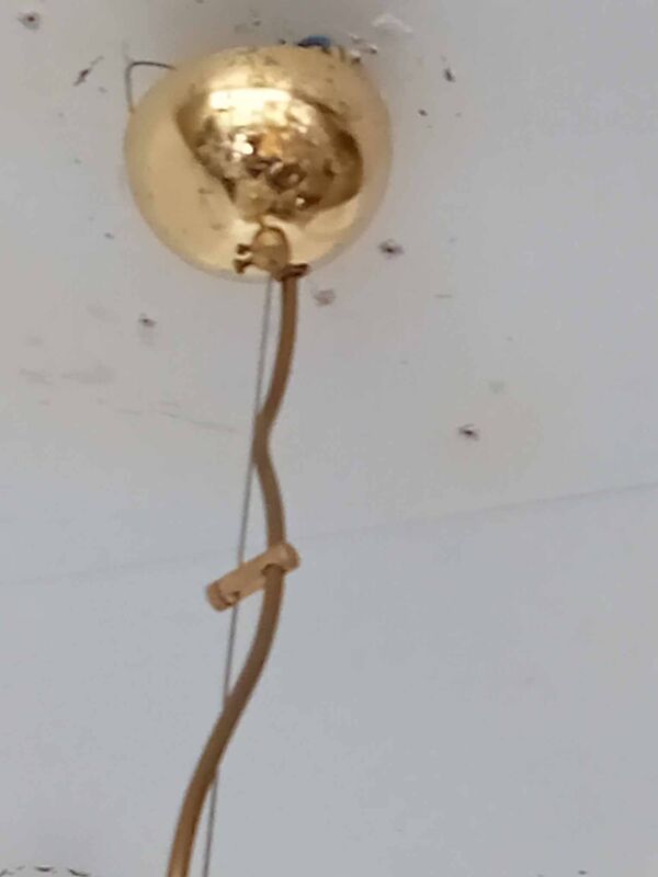 Suspension cloche en verre années 70's