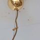 70's glass bell pendant light
