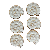 6 assiettes à escargots vintage