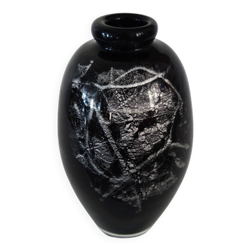 Vase en verre soufflé par Raymond Branlé, Biot, France
