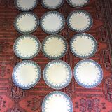 Flat plates (x12) iron earth. St Amand & Hamage.