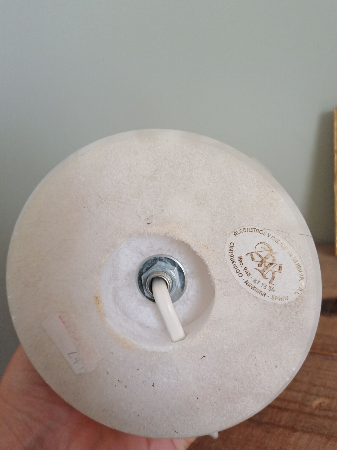 Alabaster lamp
