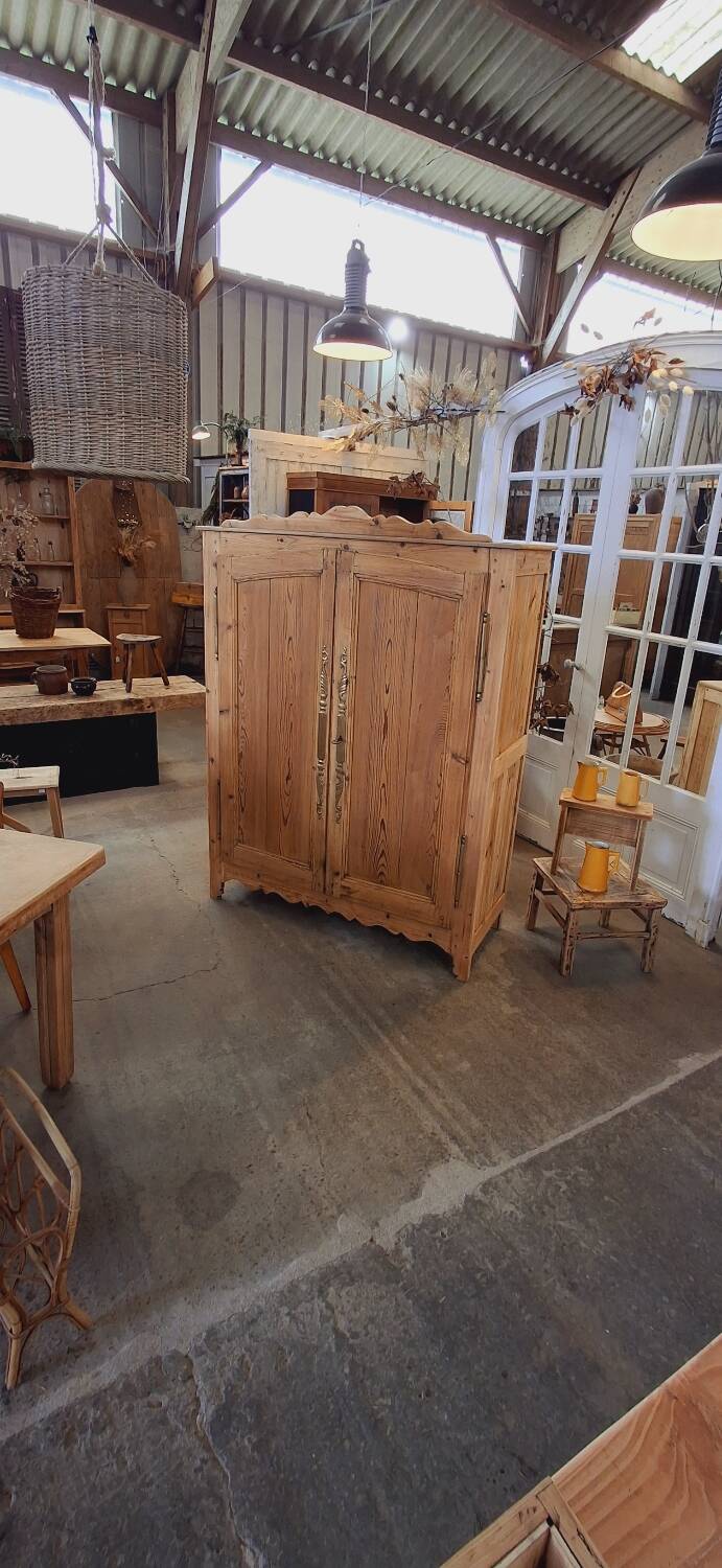 Antique fir wardrobe