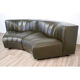 Modular vintage leather sofa by Tito Agnoli for Mobilier International 1970