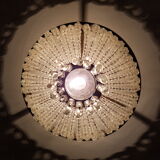 Ceiling light trash pearls and Crystal pendants