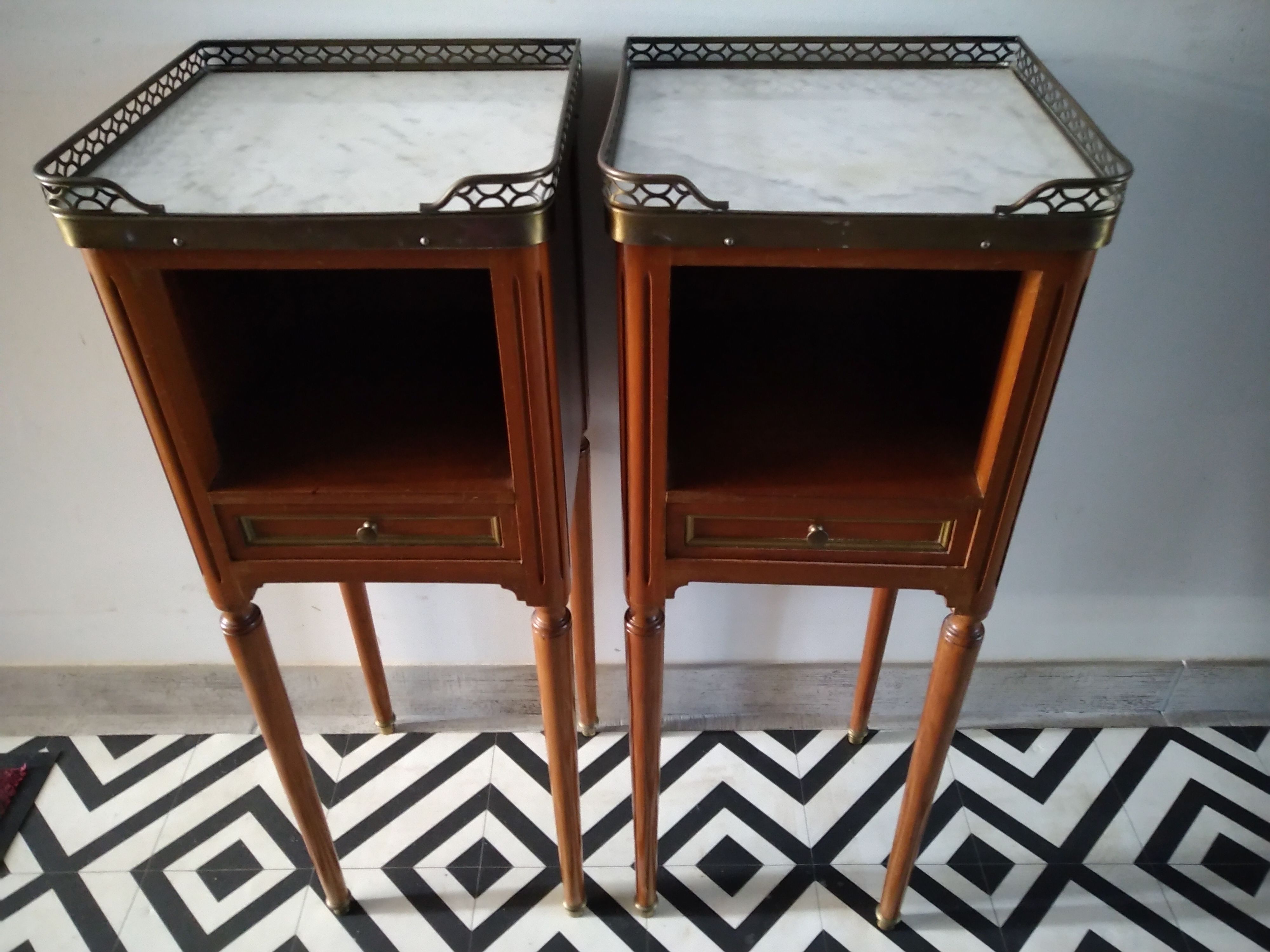 Louis XVI mahogany bedside