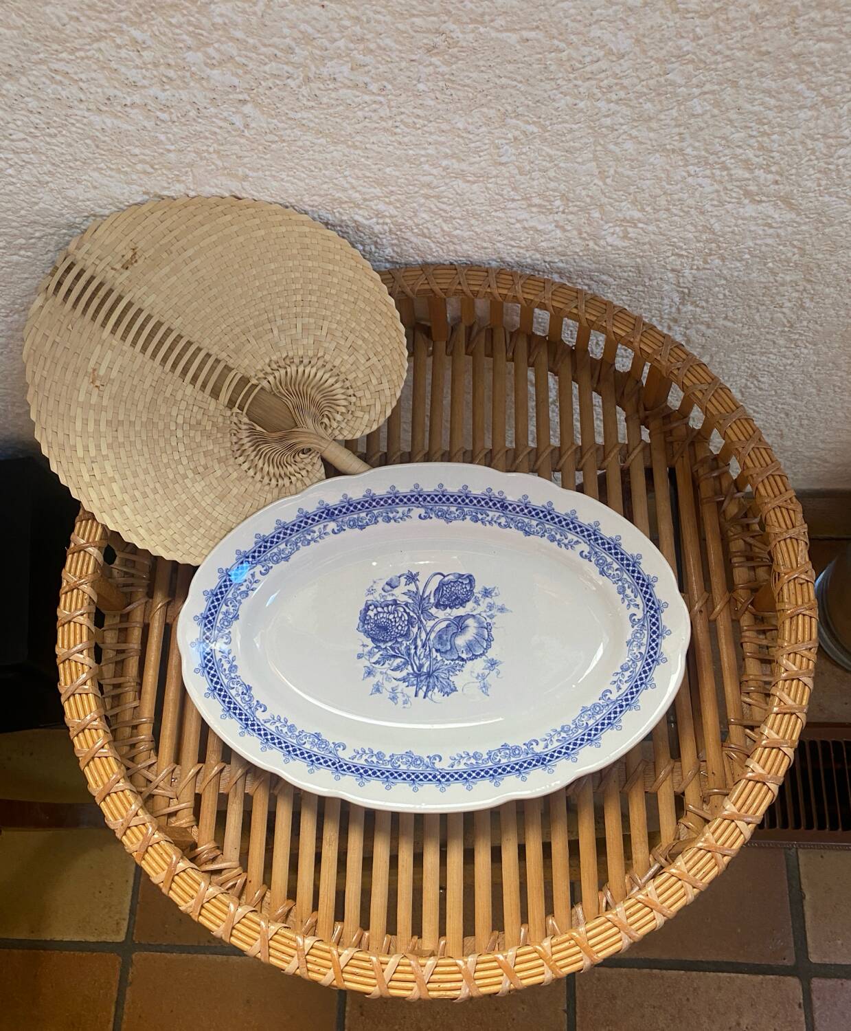 Oval ironstone dish stamped Laveno