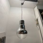 Industrial Italian Chrome Light Pendant 1990’s