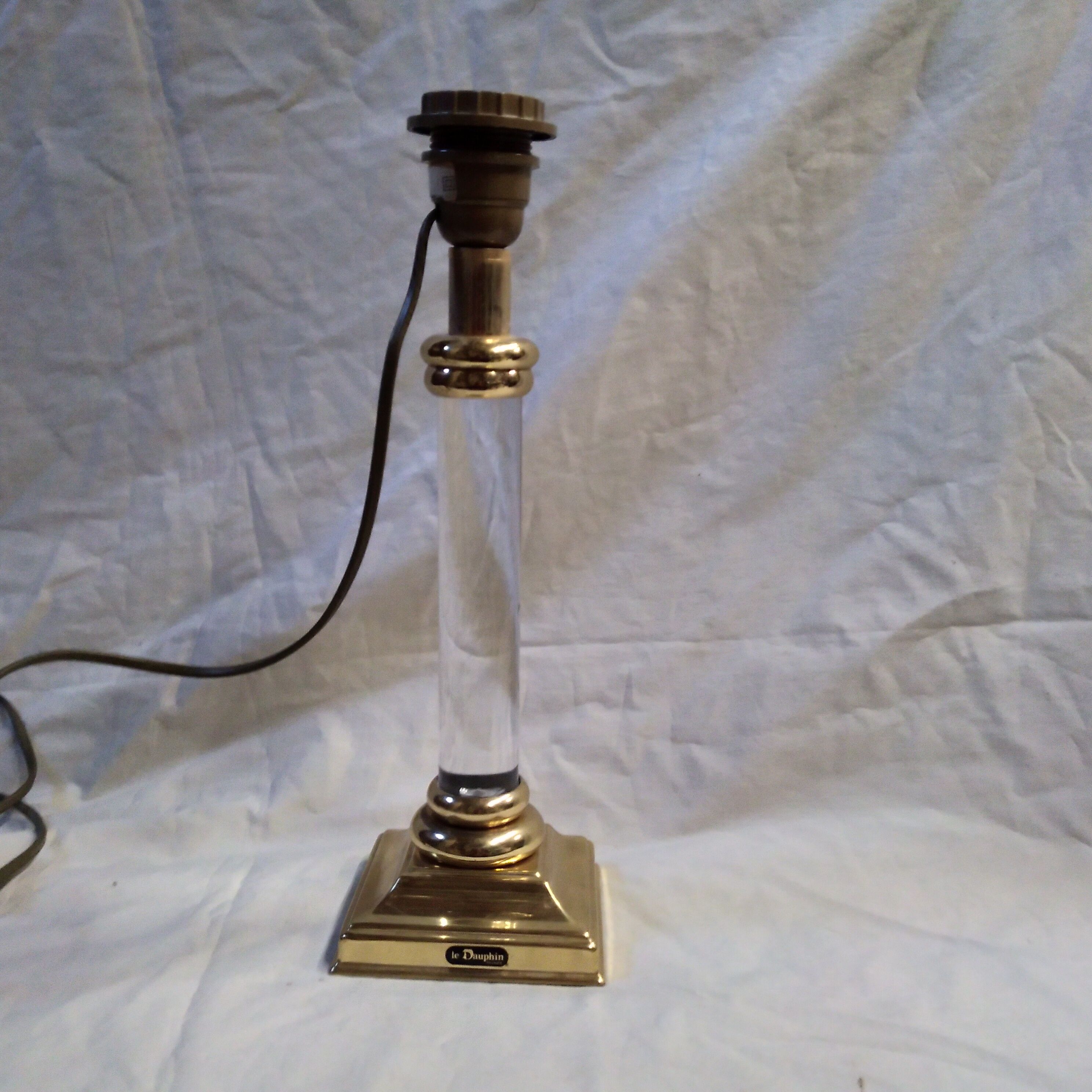 Brass lamp and plexi the Dauphin 1970