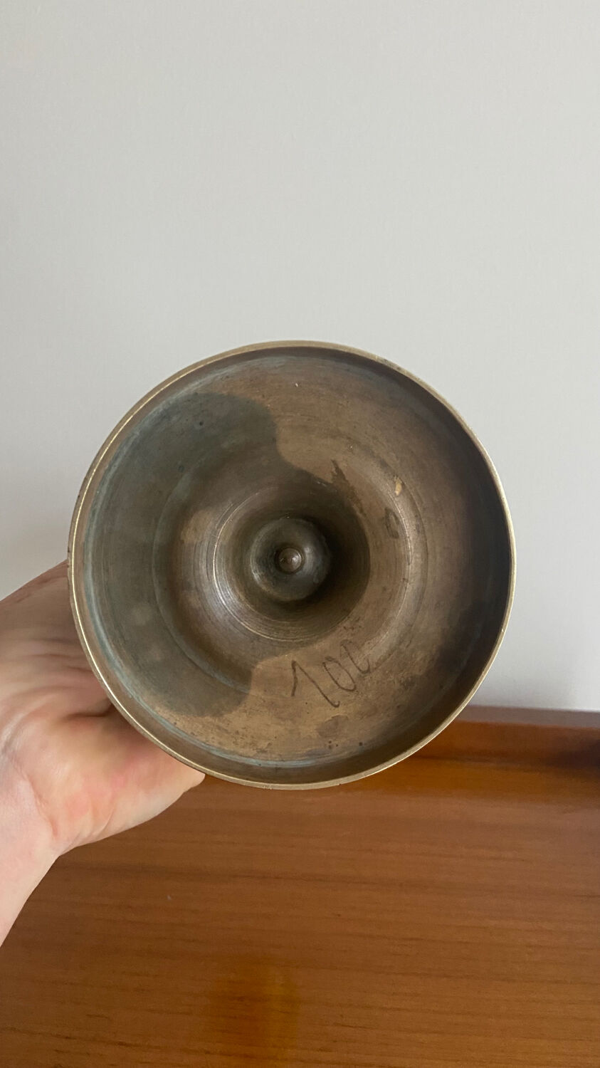 Bronze candle holder XIXth