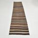 Tapis Kilim à rayures marron et beige