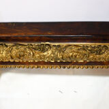 Large gold mirror and wood scale style 80x60