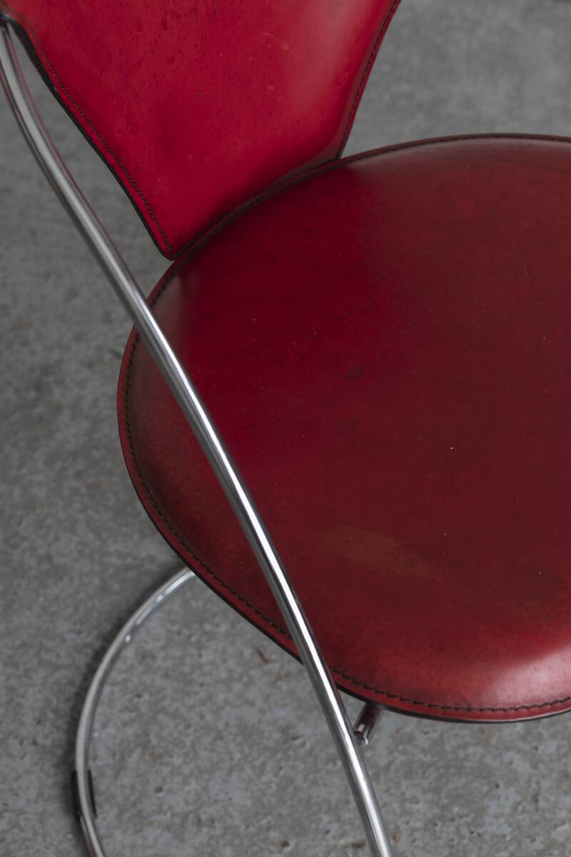 Set of 4 dining chairs 'Linda' by Arrben, Italian design, 1980s