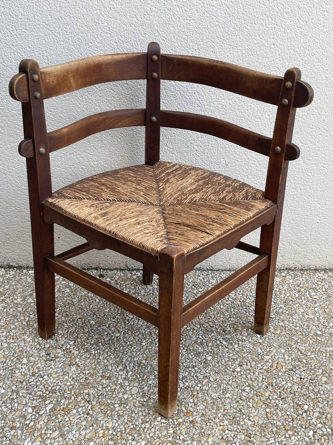 Vintage corner armchair