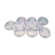Lot de 12 petites assiettes en porcelaine décor petites fleurs bleues