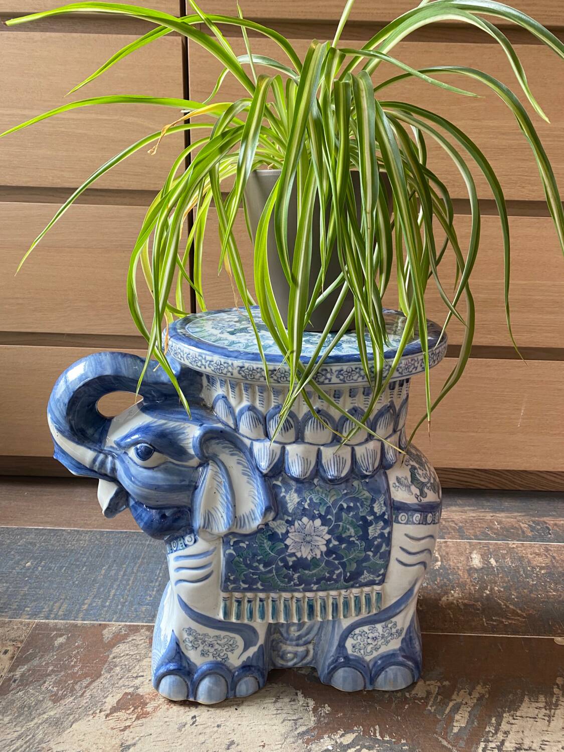 Glazed ceramic elephant