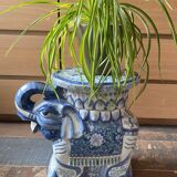 Glazed ceramic elephant