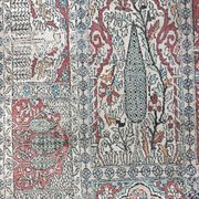 XXL vintage carpet in Kashmir silk Garden of Paradise