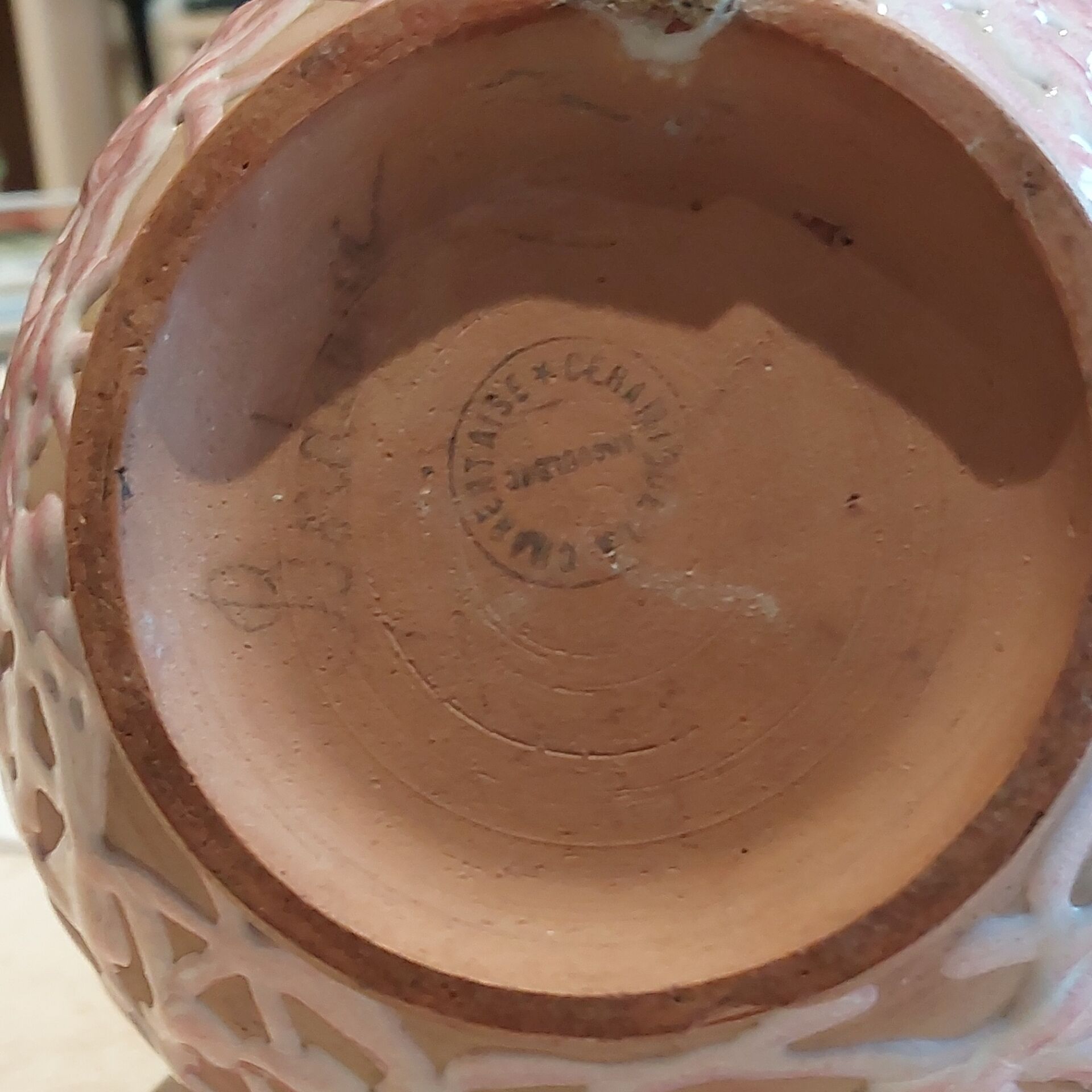 Art Deco vase from the Charentaise Faïencerie