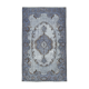 Tapis bleu anatolien sculpté à la main des années 1980 161 cm x 267 cm