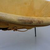 Danish Suede Folding Balloon Chair by Hans Olsen for Lea, 1960s