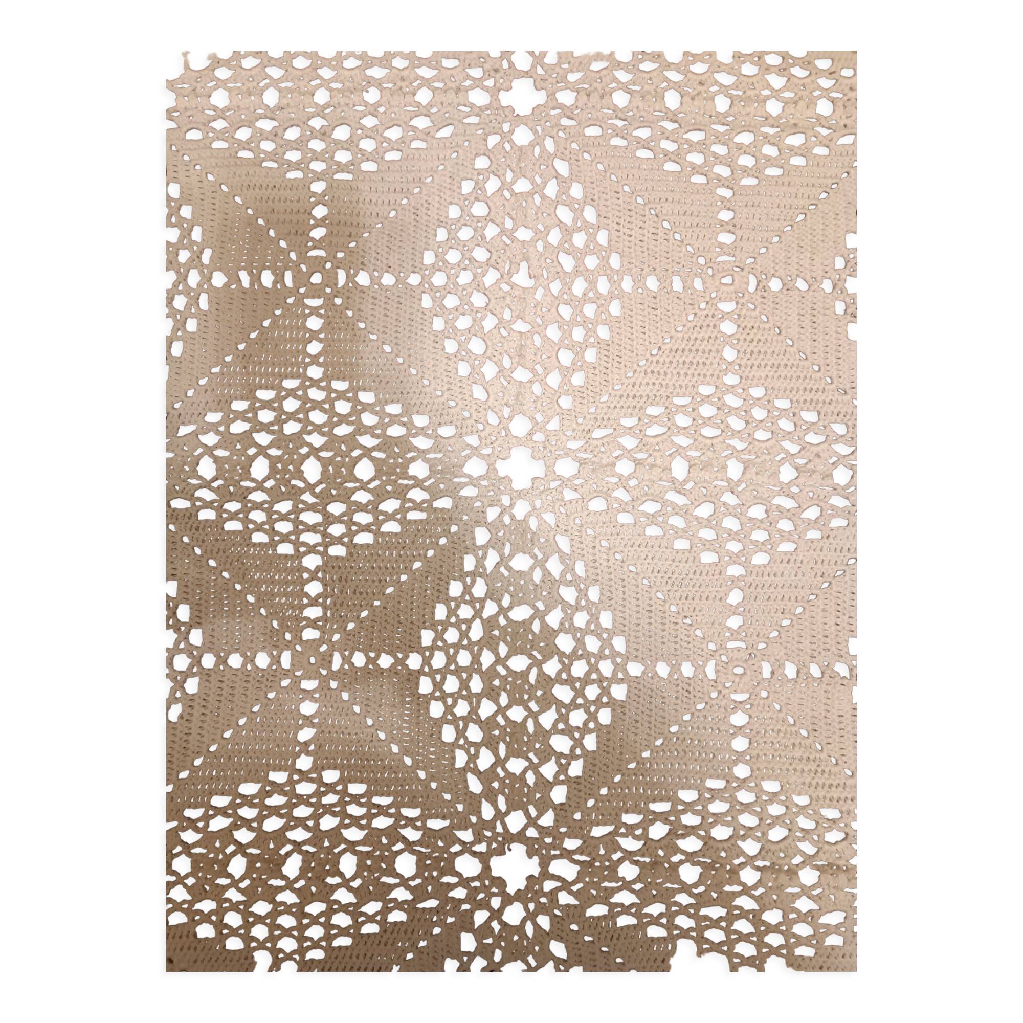 Handmade cotton crochet bedspread