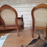 Canapé et fauteuils ancien style colonial