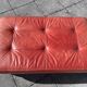 Banquette cuir rouge